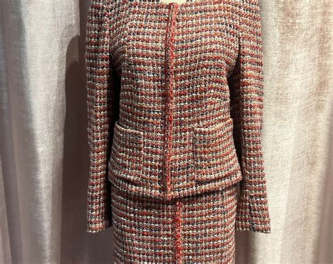 chanel tweed sets|vintage Chanel tweed suit.